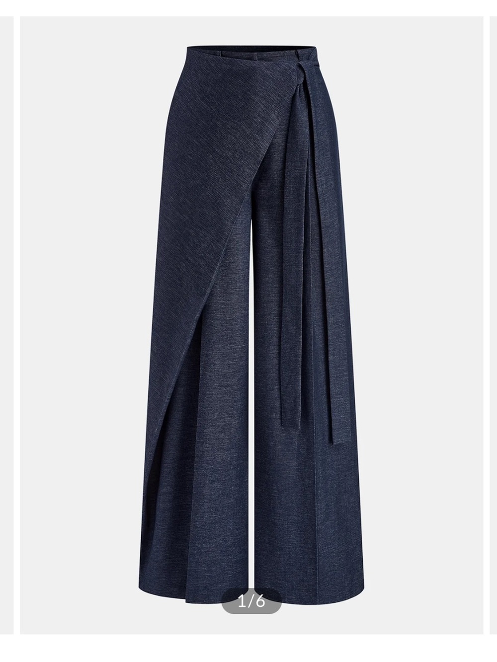 Commence Asymmetric Wrap Wide-Leg Pants NWT XS